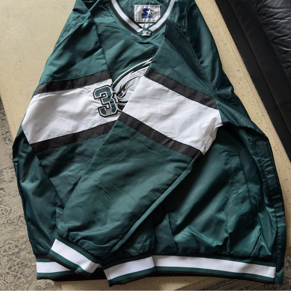 Starter Philadelphia eagles jacket pullover windb… - image 6